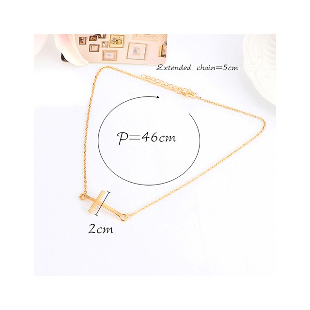 Trenda verižica KRIŽ zlata