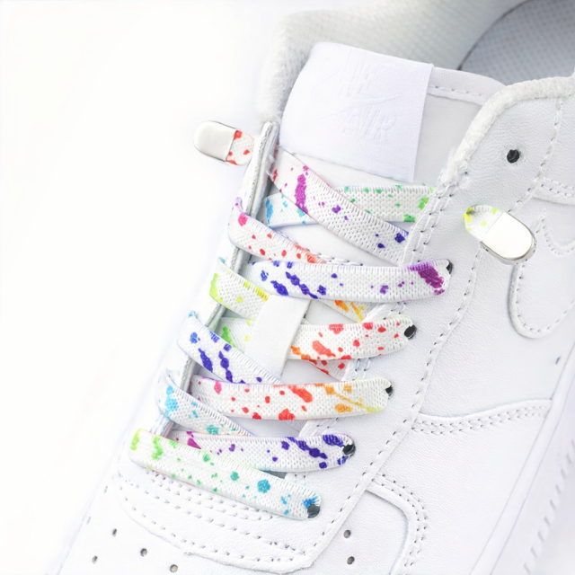 Elastične športne vezalke z barvnim potiskom – 100–105 cm