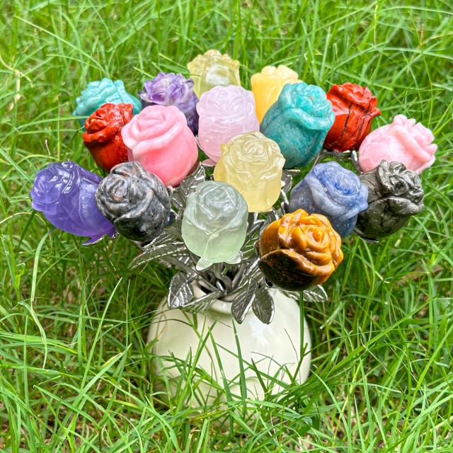  Dekorativna vrtnica iz naravnega kamna – Fluorit (Fluorite)