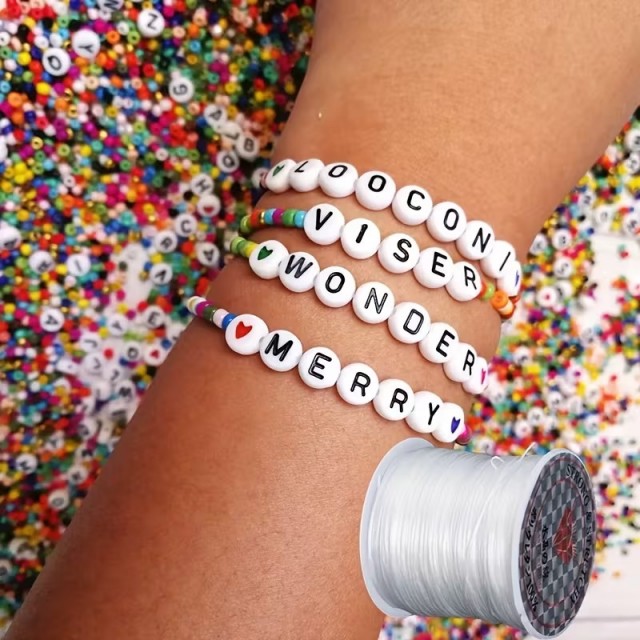 Elastična vrvica za izdelavo zapestnic in ogrlic – 10 m