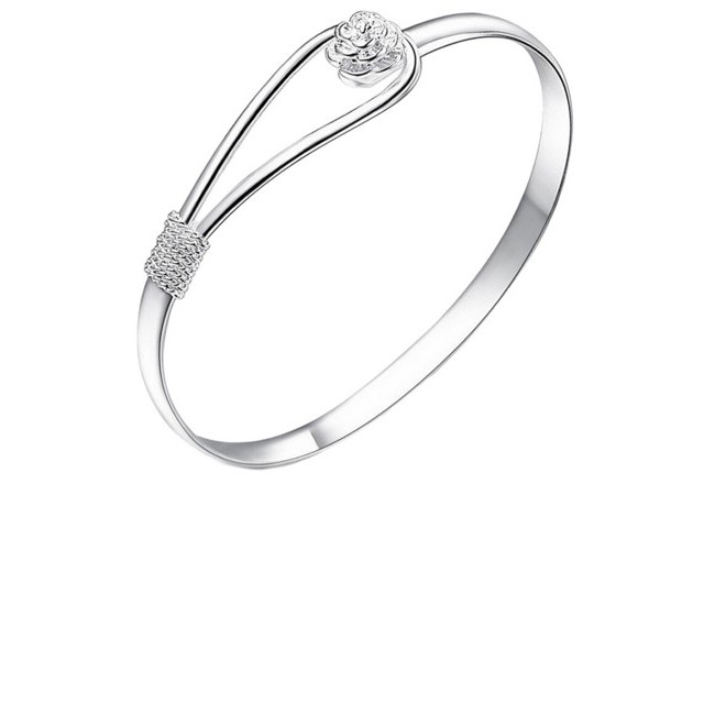 Elegantna zapestnica v srebrni barvi