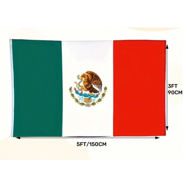 Zastava Mehike 90cmX150cm mehiška zastava Mehika