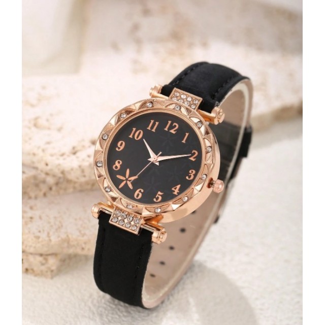 Elegantna ura z zlatim ohišjem 2 barvi