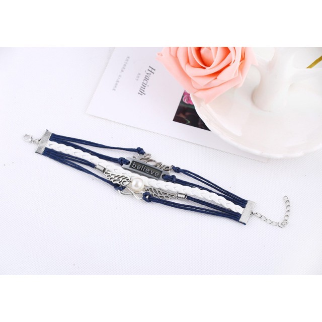 Infinity zapestnica temno modra Love Believe