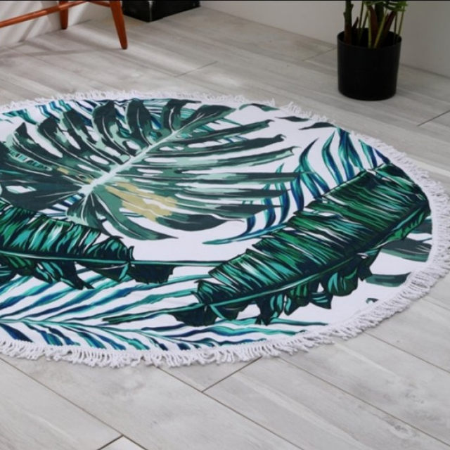 Okrogla brisača za plažo C61