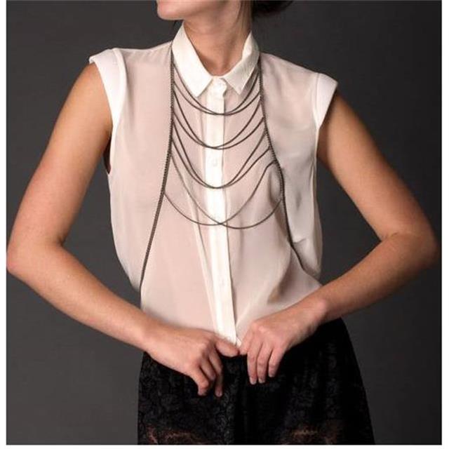 Hit poletja verižica za v srebrni barvi 