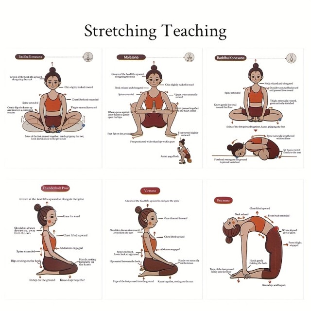 Vodnik po jogi, Kartice za osnovne joga položaje 