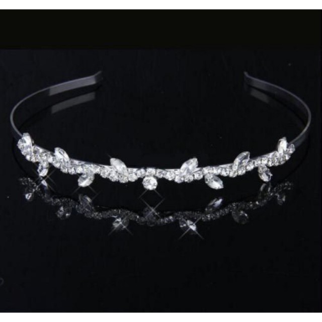 Poročni obroč za lase srebrne barve o81