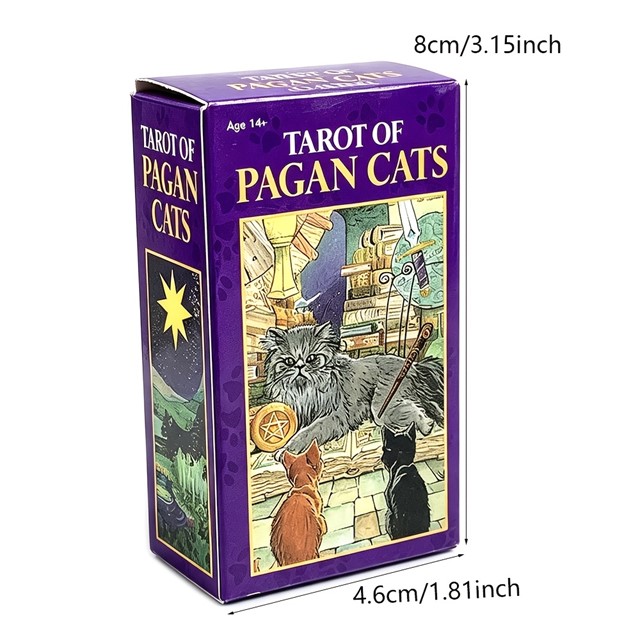 Tarot karte poganskih mačk – 78 kart