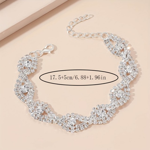 Luksuzna zapestnica z bleščečim izgledom 