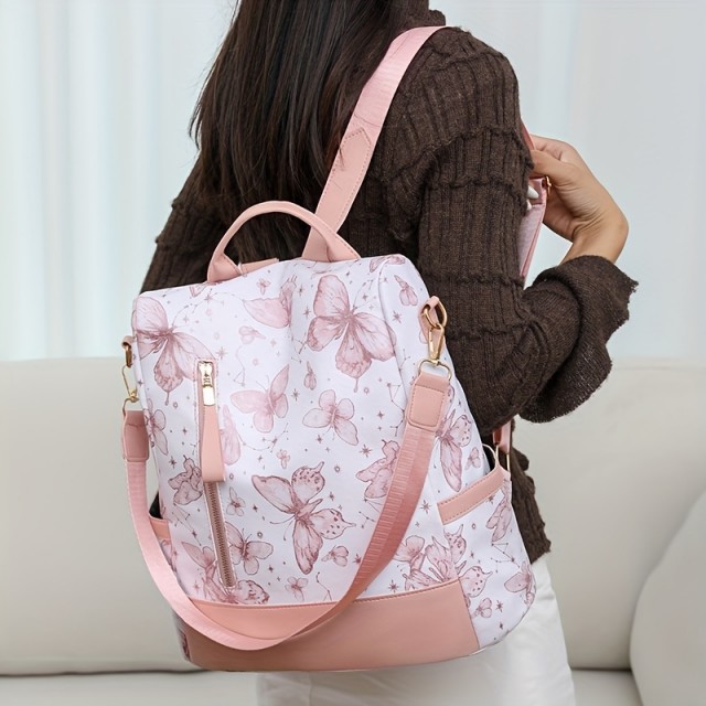 Roza nahrbtnik z metulji 