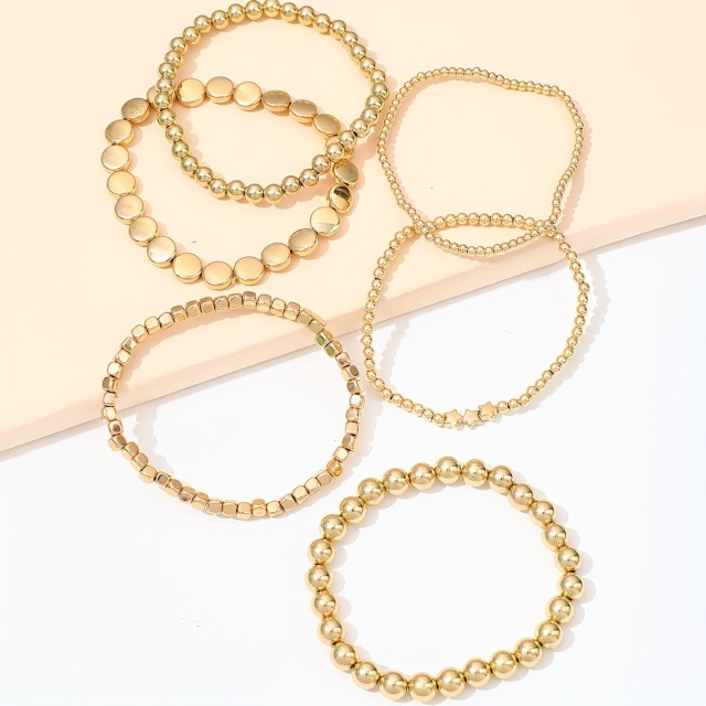 Komplet 6 zapestnic za nogo retro izgled 2 barvi