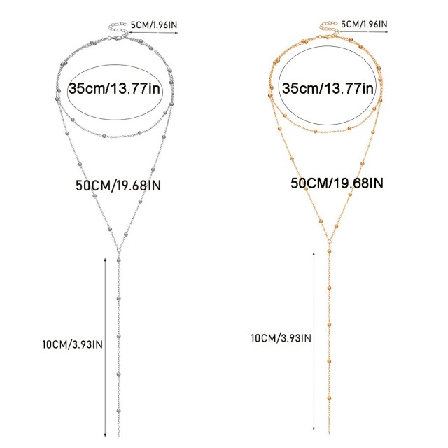 Daljša verižica v zlati barvi boemski videz