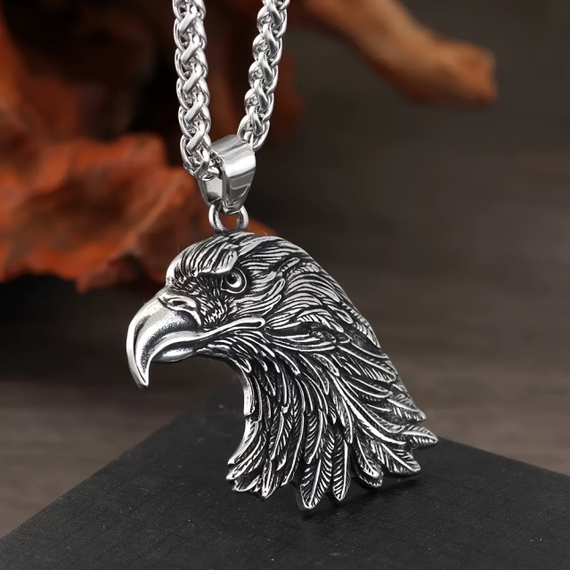 Moška verižica z orlovo glavo 