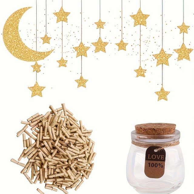 Komplet 50 mini starinskih zvitkov papirja s kovinskimi obročki