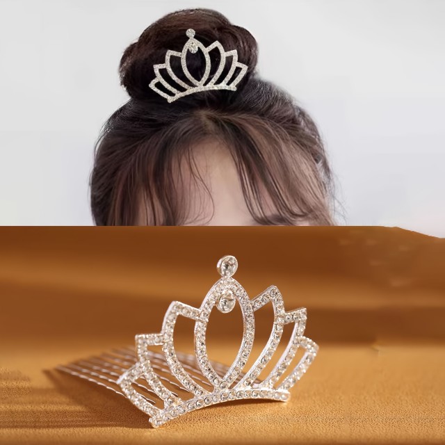 Prikupna princeskina krona za deklice s kristali