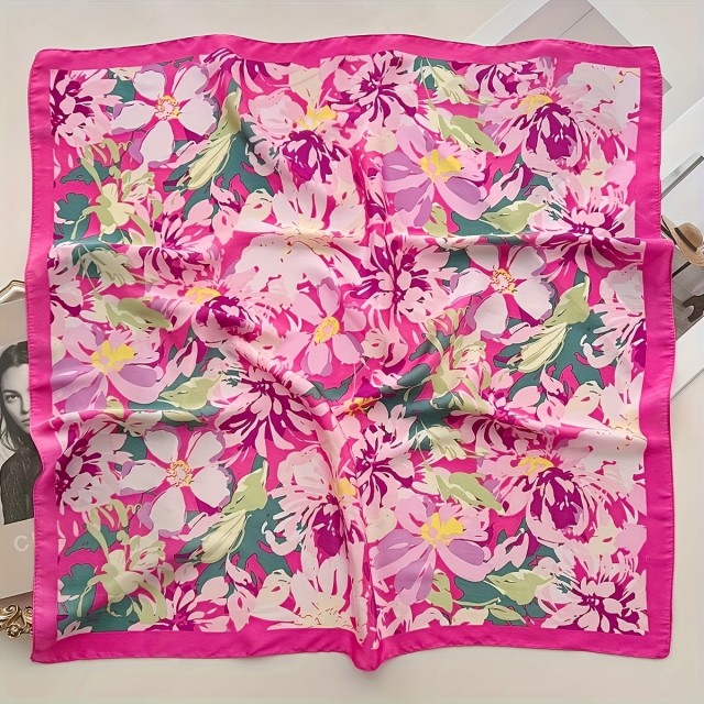 Pink elegantna ruta kvadratne oblike