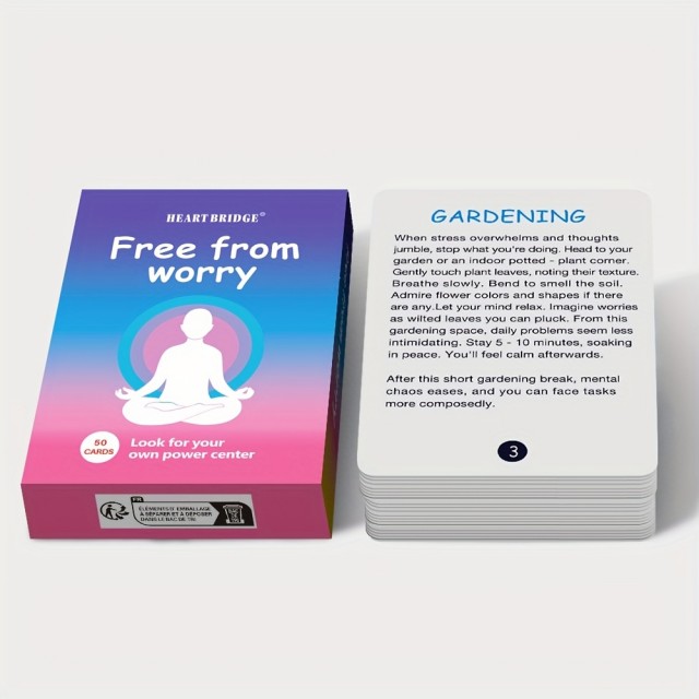 Karte za sprostitev in obvladovanje stresa (50 kart)