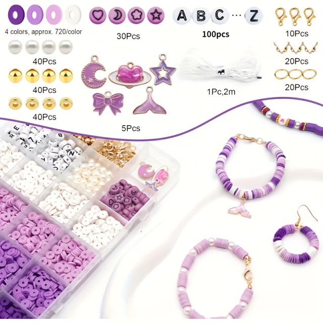 Komplert za izdelavo nakita v vijola odtenkih