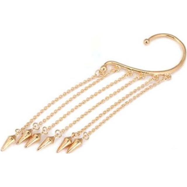 Enojni uhan v zlati barvi ali srebrni barvi