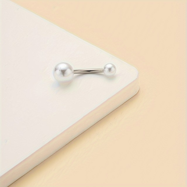 Uhan za popek s perlico 