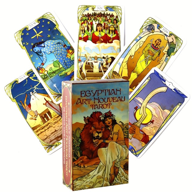 78-delni komplet tarot kart – Egipčanski Art Nouveau tarot