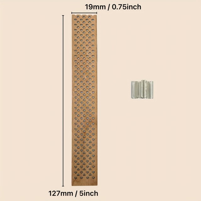 Komplet 5 lesenih stenjev s kovinskimi nastavki
