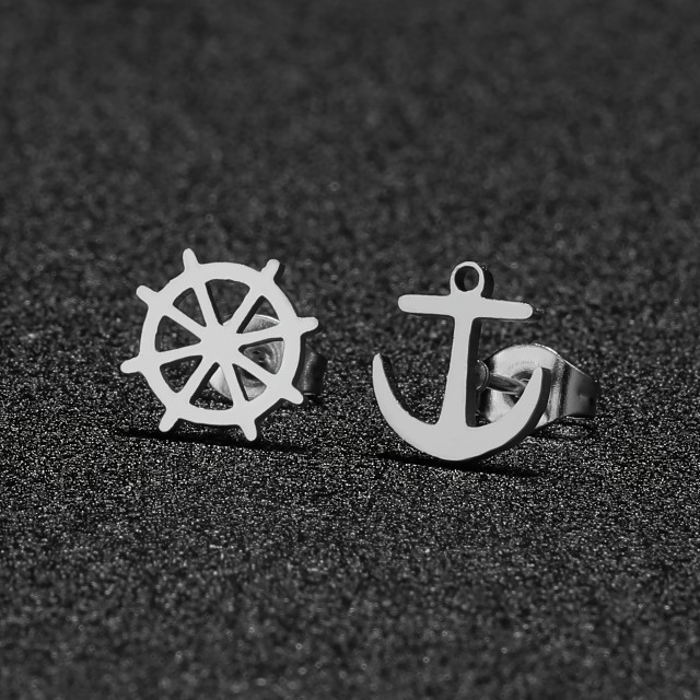 Ženski uhani nerjaveče jeklo poletni motiv