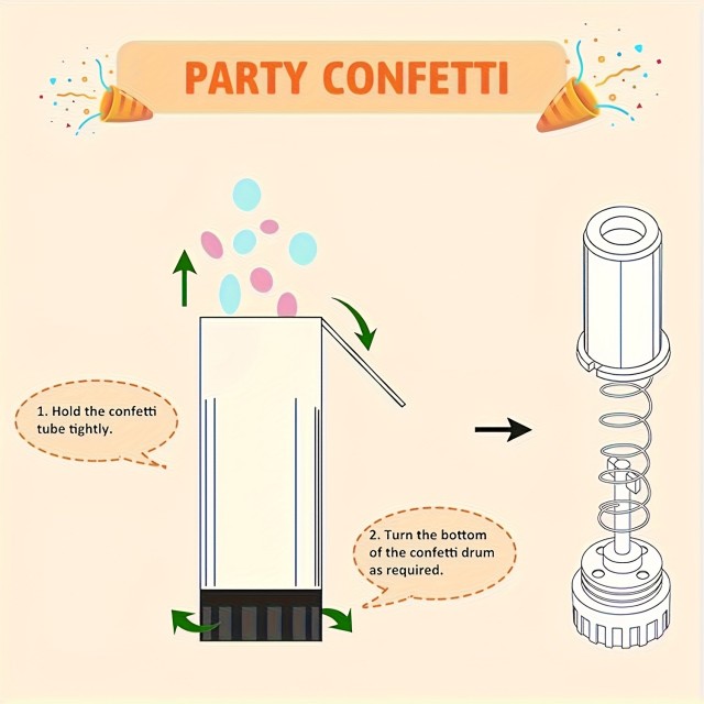 Konfeti top za razkrivanje spola – moder ali roza