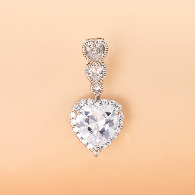 Piercing za popek s trojnimi srci