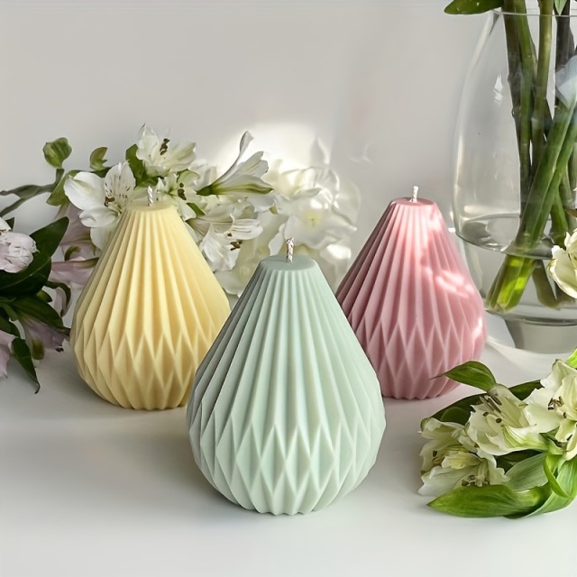 3D Silikonski kalup za izdelavo sveč v obliki hruške