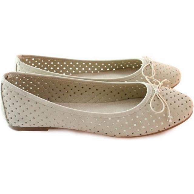 Balerinke bež s pentljo DS10233 beige