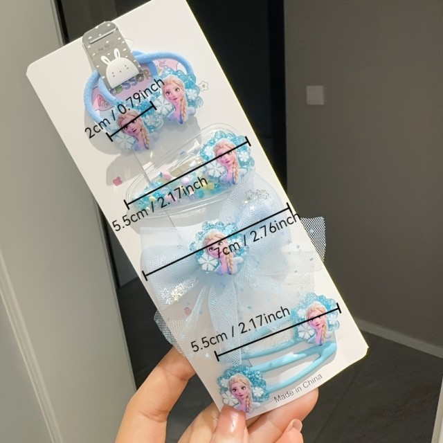 6 delni komplet lasnic in sponkic Elsa 2 barvi