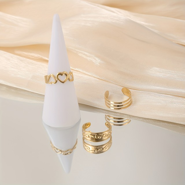 Komplet 3 prstanov za nogo poletni stil