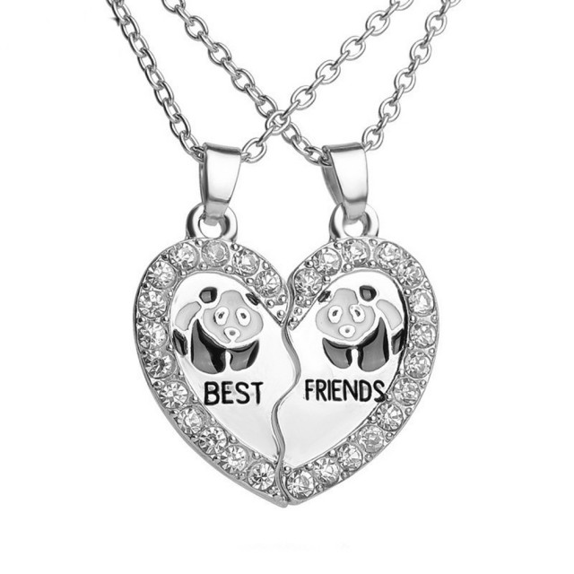 Set 2 verižic BEST FRIENDS, panda