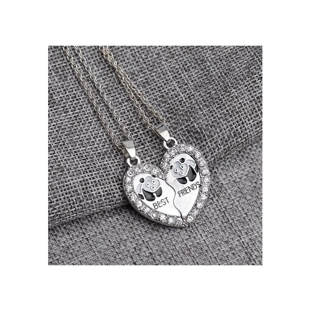 Set 2 verižic BEST FRIENDS, panda