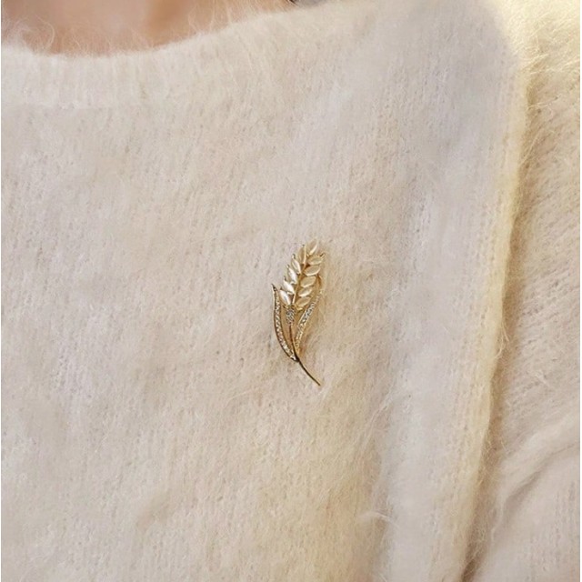 Elegantna broška pšenično klasje 