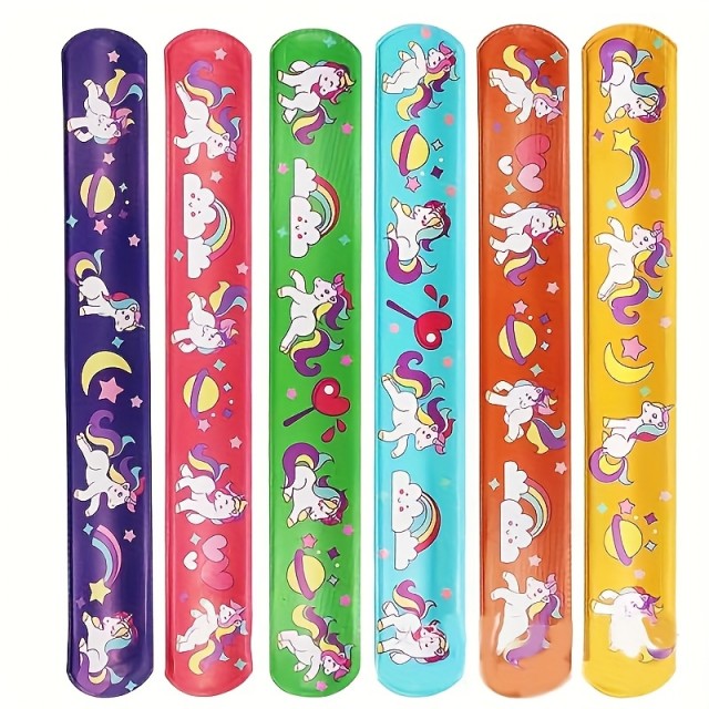 Komplet 12 različnih zapestnic z motivom samoroga