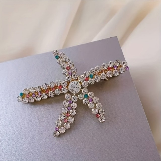 Komplet 3 poletnih sponk za lase z okrasnimi kamenčki