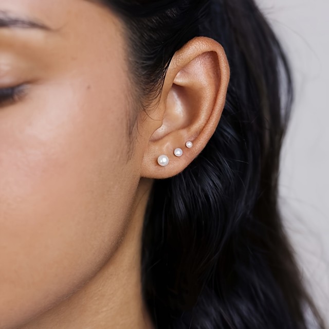 Komplet vtičnih uhanov perlice 