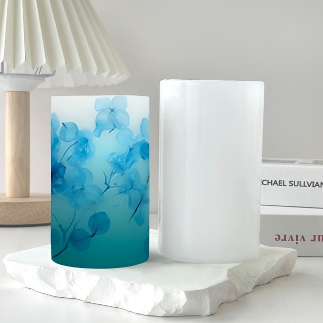 Komplet 5 cilindričnih silikonskih kalupov za sveče