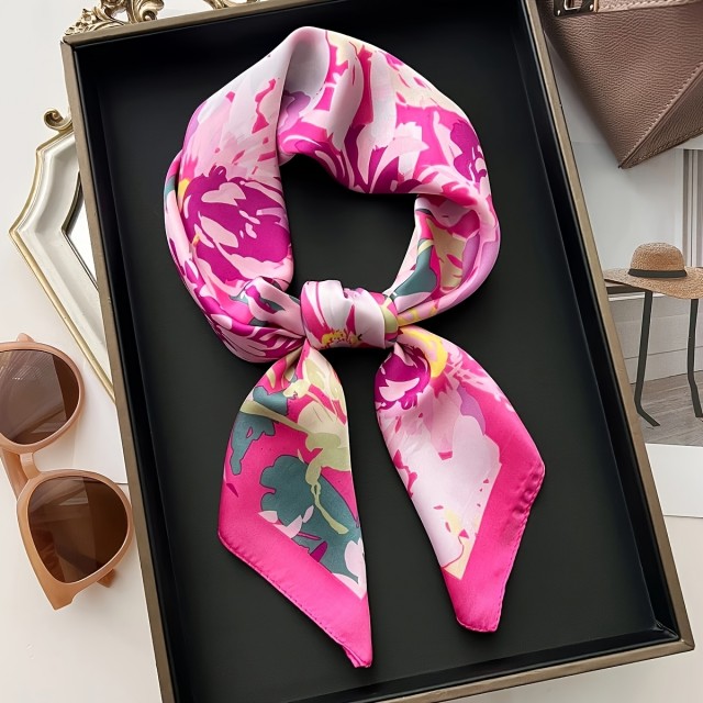 Pink elegantna ruta kvadratne oblike