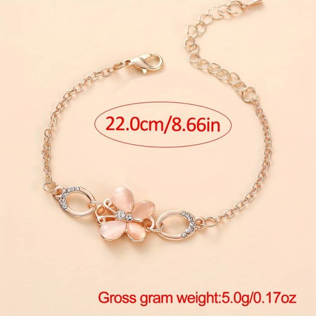 Komplet ura z metuljem in zapestnico