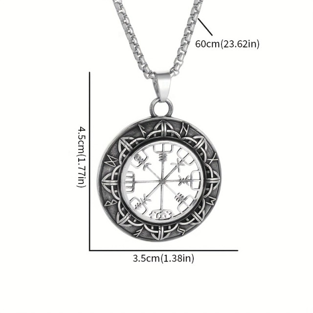 Vintage moška ogrlica Odin Kompas