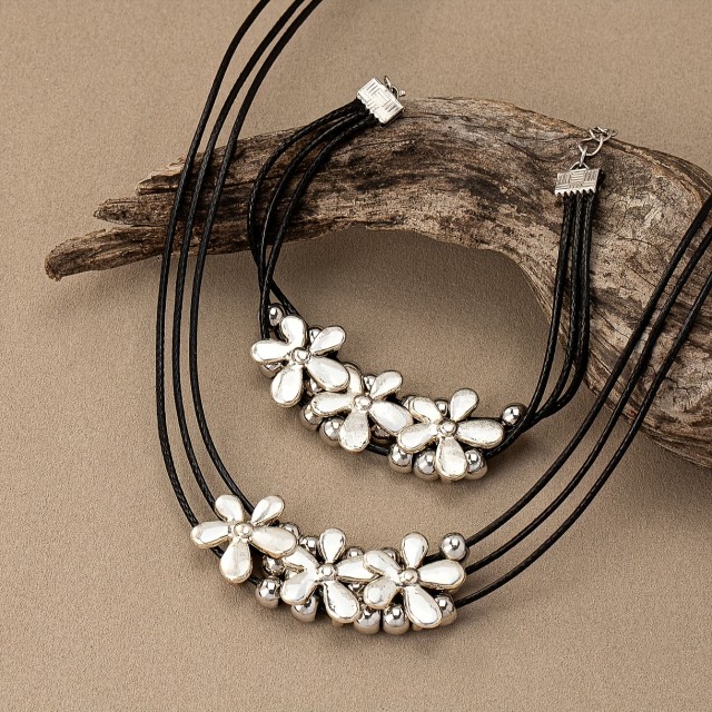 Ženski vintage kompleta nakita retro cvetlični dizajn