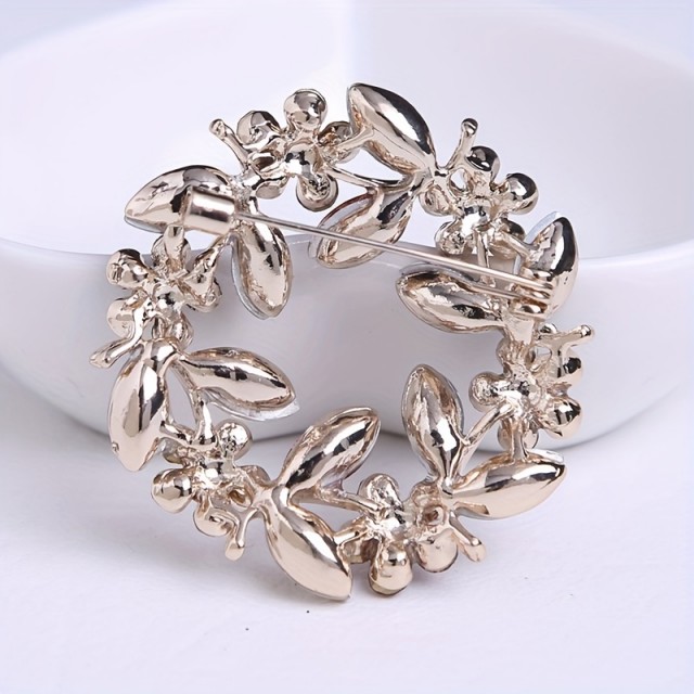 Baročna cvetlična broška za ženske