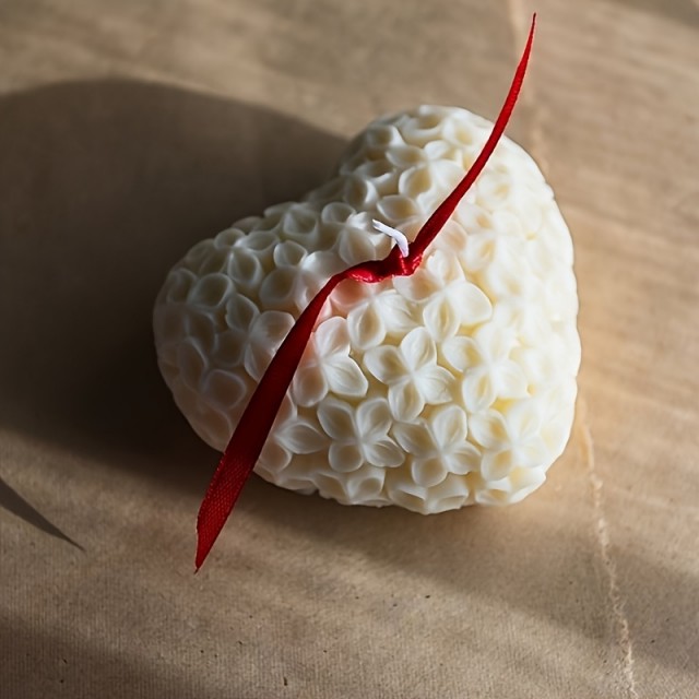 DIY srčasti cvetlični silikonski model za sveče & ročno izdelana mila 