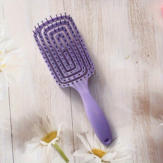 Mini vijola glavnik za enostavno razčesavanje las