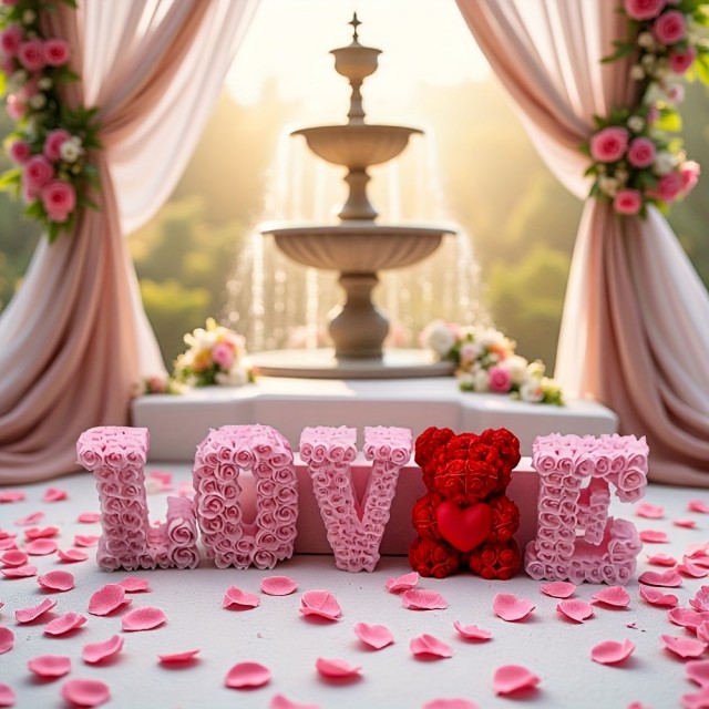 5 delni set silikonskih modelov LOVE z medvedkom