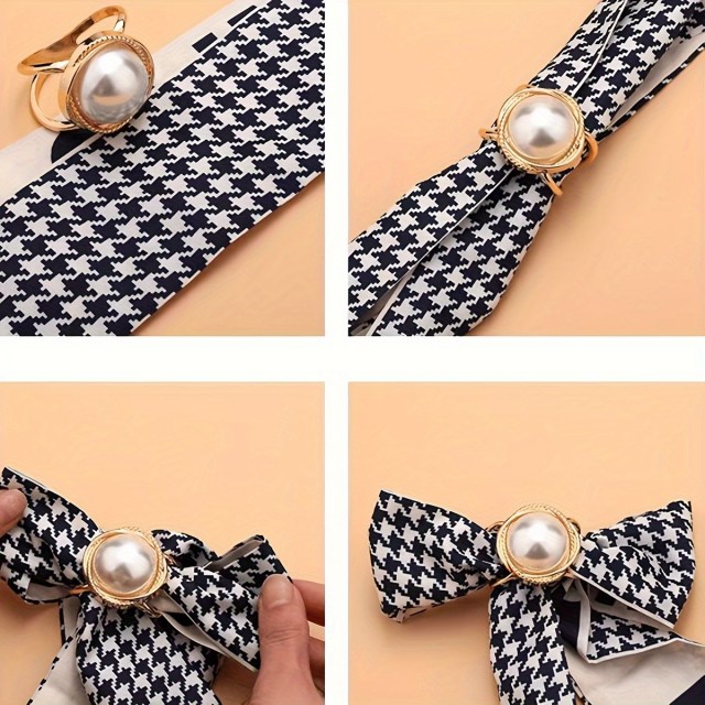 Elegantni 4-delni zlati komplet sponk za rute